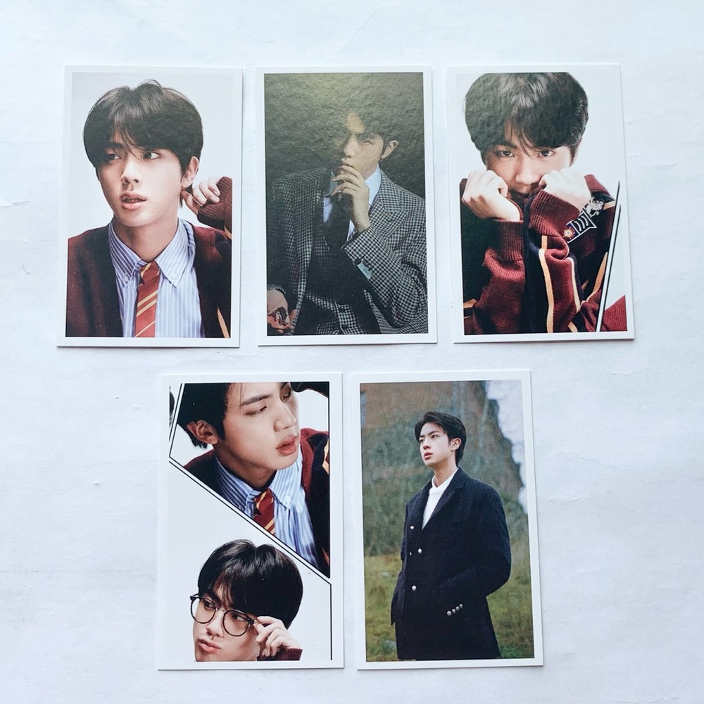 Jin Seokjin BTS Bangtan Boys Photocards Lot of 5
